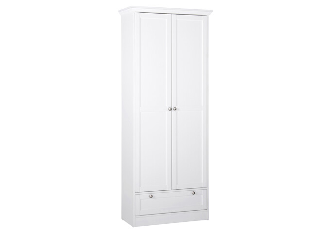 Mehrzweckschrank >Landsted< in Weiß - 80x200x39cm (BxHxT)