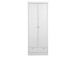 Mehrzweckschrank >Landsted< in Weiß - 80x200x39cm (BxHxT)