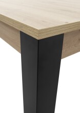 Kulissen-Esstisch >Lucas< ausziehbar, Artisan Eiche Dekor, schwarz - 140/210x76x90 (BxHxT)
