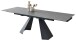 Kulissen-Esstisch >Mitch< ausziehbar, grau / schwarz, Keramik + Metall - 160/240x76x90 (BxHxT)
