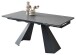 Kulissen-Esstisch >Mitch< ausziehbar, grau / schwarz, Keramik + Metall - 160/240x76x90 (BxHxT)