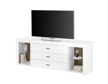 Lowboard >Rosalie< inkl. Beleuchtung, weiß, Evoke Eiche Dekor - 179x67x44cm (BxHxT)