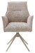 Armlehnstuhl >Kayla< (2er Set) drehbar, Bouclestoffbezug taupe, beige - 62x60x92 (BxHxT)
