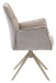 Armlehnstuhl >Kayla< (2er Set) drehbar, Bouclestoffbezug taupe, beige - 62x60x92 (BxHxT)
