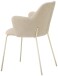 4-Fußstuhl >Lissi< (2er Set) Armlehnen, beige, creme - 60x84x55 (BxHxT)