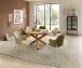 4-Fußstuhl >Lissi< (2er Set) Armlehnen, beige, creme - 60x84x55 (BxHxT)