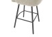 Barhocker >Malia< (2er Set) drehbar, Armlehnen, beige, schwarz - 55x103x61 (BxHxT)