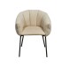 Armlehnstuhl >Pina< (2er Set) in beige, schwarz - 70x78x63 (BxHxT)