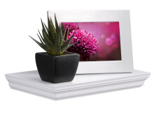 Wandboard >Landsted< in Weiß - 30x3,8x19,5cm (BxHxT)