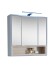 Badezimmer-Set >Tunis< (3-tlg. ) in Grau matt / Abs. Sonoma Eiche Dekor