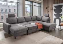 Wohnlandschaft >Pris< Schlaffunktion, Stauraum,...