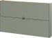 Hängeschuhschrank >GW-AMECA< Schuhkipper, Taupegrün/Navarra-Eiche-Dekor - 140x83x18cm (BxHxT)