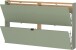 Hängeschuhschrank >GW-AMECA< Schuhkipper, Taupegrün/Navarra-Eiche-Dekor - 140x83x18cm (BxHxT)