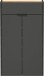 Schuhschrank >GW-AMECA< hängend / stehend, Graphit / Navarra-Eiche-Dekor - 56x97x22cm (BxHxT)