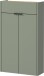 Schuhschrank >GW-AMECA< hängend / stehend, Taupegrün/ Navarra-Eiche-Dekor - 56x97x22cm (BxHxT)
