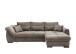 Polsterecke >Felicia< Schlaffunktion, Stauraum, Cord grau-braun - 302x89x188cm (BxHxT)