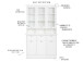 Buffet >Landsted< in Weiß - 120x200x40cm (BxHxT)