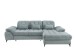 Polsterecke >Devland< Schlaffunktion, Stauraum, Cord Aqua - 273x105x189cm (BxHxT)