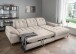 Polsterecke >Devland< Schlaffunktion, Kopfteilverstellung, Cord beige - 273x105x189cm BxHxT