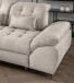 Polsterecke >Devland< Schlaffunktion, Kopfteilverstellung, Cord beige - 273x105x189cm BxHxT