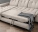 Polsterecke >Devland< Schlaffunktion, Kopfteilverstellung, Cord beige - 273x105x189cm BxHxT