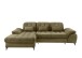 Polsterecke >Devland< Schlaffunktion, Kopfteilverstellung, Cord olive - 273x105x189cm BxHxT