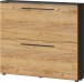 Schuhkipper >GW-WILDOMAR< hängend / stehend, Graphit/Navarra-Eiche-Dekor - 100x85x19cm (BxHxT)