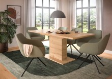 Kulissen-Esstisch >Motion< ausziehbar 190cm, artisan oak Dekor - 150/190x76x90cm (BxHxT)