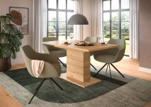 Kulissen-Esstisch >Motion< ausziehbar 190cm, artisan oak Dekor - 150/190x76x90cm (BxHxT)