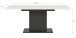 Kulissen-Esstisch >Motion< ausziehbar 190cm, Grau / Weiß - 150/190x76x90cm (BxHxT)