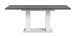 Kulissen-Esstisch >Motion< ausziehbar 190cm, Grau / Weiß - 150/190x76x90cm (BxHxT)