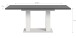 Kulissen-Esstisch >Motion< ausziehbar 190cm, Grau / Weiß - 150/190x76x90cm (BxHxT)