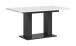 Kulissen-Esstisch >Motion< ausziehabar 190cm, Grau / Weiß - 150/190x76x90cm (BxHxT)