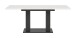 Kulissen-Esstisch >Motion< ausziehabar 190cm, Grau / Weiß - 150/190x76x90cm (BxHxT)