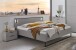 Bettanlage >Tilburg< (4tlg. ) Bett 188x92x210cm, Nachkommoden, Kommode, Saharagrau/Grafit