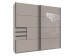 Schlafzimmer-Set >Tilburg< (4tlg.) Schrank, Bett 168x92x210cm, Nachtkommoden, Saharagrau / Grafit