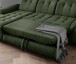 Polsterecke >Devland< Schlaffunktion, Stauraum, Cord moosgrün - 273x105x189cm (BxHxT)