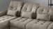 Polsterecke >Devland< Schlaffunktion, Stauraum, Cord grau-braun - 273x105x189cm (BxHxT)