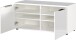 Schuhbank >GW-GENOVA< 4 Böden, 2 Türen, Glas / Weiß - 97x47x40cm (BxHxT)