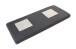 Sitzkissen >GW-GENOVA< für Schubänke, Anti-Rutschpads, Anthrazit - 95x6x35 (BxHxT)
