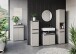 Seitenschrank >GW-LEMONT< 2 Türen, 1 Schublade, Dämpfung, Steingrau - 33x121x34cm (BxHxT)