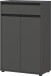 Badkommode >GW-LEMONT< Türen & Schublade mit Soft-Close, Graphit - 63x98x34cm (BxHxT)