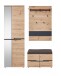 Garderoben-Set >Memphis< (3-teilig) Artisan Eiche Dekor / Graphit - 145x192x38 (BxHxT)