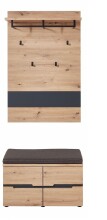 Garderoben-Set >Memphis< (2-teilig) Artisan Eiche...