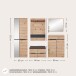 Garderoben-Set >Memphis< (2-teilig) Artisan Eiche Dekor / graphit - 145x192x38 (BxHxT)