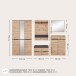 Garderoben-Set >Memphis< (3-teilig) Artisan Eiche Dekor / Graphit - 185x192x38 (BxHxT)