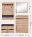 Garderoben-Set >Memphis< (4-teilig) Artisan Eiche Dekor / Graphit - 145x192x38 (BxHxT)