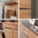 Garderoben-Set >Memphis< (4-teilig) Artisan Eiche Dekor / Graphit - 145x192x38 (BxHxT)