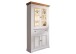 Wohnwand >WZ-0133< (3-teilig) weiss / eichefarbig - 377x214x42 (BxHxT)