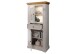 Wohnwand >WZ-0133< (3-teilig) weiss / eichefarbig - 377x214x42 (BxHxT)